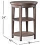 Magnussen Home® Paxton Place Dovetail Gray Round End Table-1