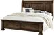 Vaughan-Bassett Rustic Hills Coffee Queen Sleigh Storage Bed-0