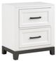 Mazin Furniture Garretson White Nightstand-0