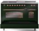 Ilve® Nostalgie II Series 48" Emerald Green Pro Style Dual Fuel Range-4