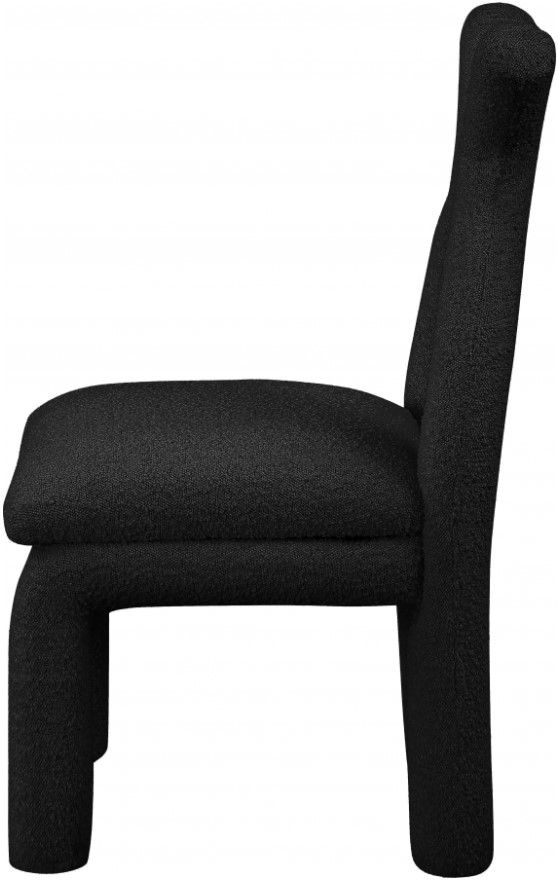 Meridian Furniture Xena Black Upholstered Dining Side Chair-2