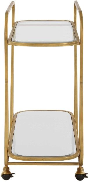 Uttermost® Swain Brass Serving Cart-4