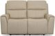 Flexsteel® Jarvis Parchment Power Reclining Loveseat with Power Headrests-1