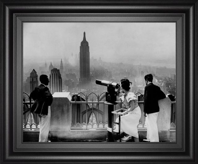 Classy Art Manhattan, View from Radio City Music Hall, 1935 by the Chelsea Collection Wall Art-0