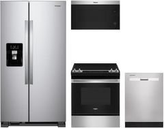 Whirlpool® 4 Piece Stainless Steel Kitchen Package