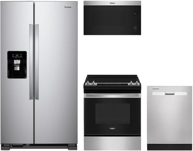 Whirlpool® 4 Piece Stainless Steel Kitchen Package | Jim's Appliances ...