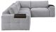 Homelegance® Tidal 4-Piece Gray Modular Sectional-3