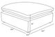 Coaster® Raleigh Gray Ottoman-3