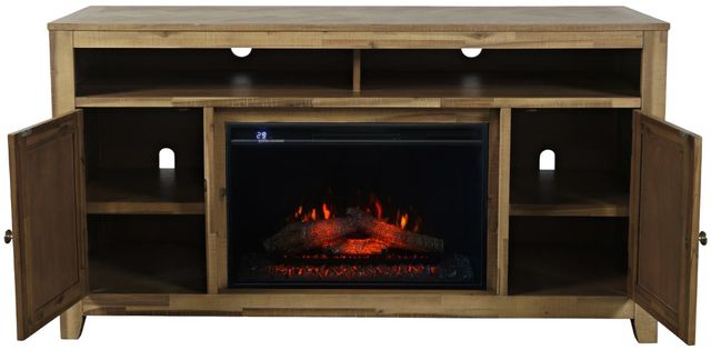 Jofran Inc. Bryce Brown 60" Fireplace with Logset-3
