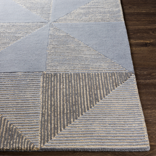 Surya Kennedy Ink Blue/Charcoal/Denim 5'x8' Area Rug-1