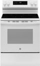 GE® 600 Series 30" White Freestanding Electric Range with No Preheat Air Fry and EasyWash™ Oven Tray-0