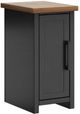 Legends Home Essex Whiskey Square Side Table with Black Base-0