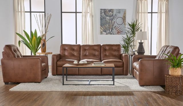 Hughes Furniture® 53019 Sheath Caramel Wall Hugger Manual Recliner-1