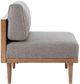 Olliix by INK+IVY Grey/Pecan Stanton Square Lounge Chair-1