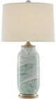 Currey & Company Sarcelle Off-White/Sea Foam Table Lamp-0