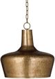 Bassett Mirror Jets Hammered Brass Pendant Lamp-0