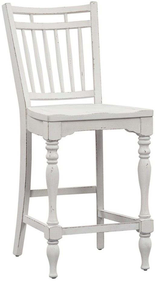 Liberty Furniture Magnolia Manor 5-Piece Antique White/Weathered Bark Optional Gathering Dining Set-3