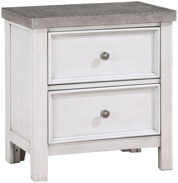Homelegance® Ambrose Antique Gray/Antique White Nightstand-0