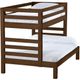 Crate Designs™ Furniture Brindle Twin/Full Ladder End Cutaway Bunk Bed-0