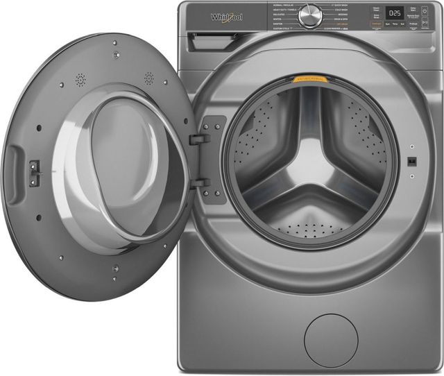 Whirlpool® 5.0 Cu. Ft. Radiant Silver Front Load Washer -1