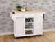 ACME Furniture Tullarick Natural/White Kitchen Cart-1