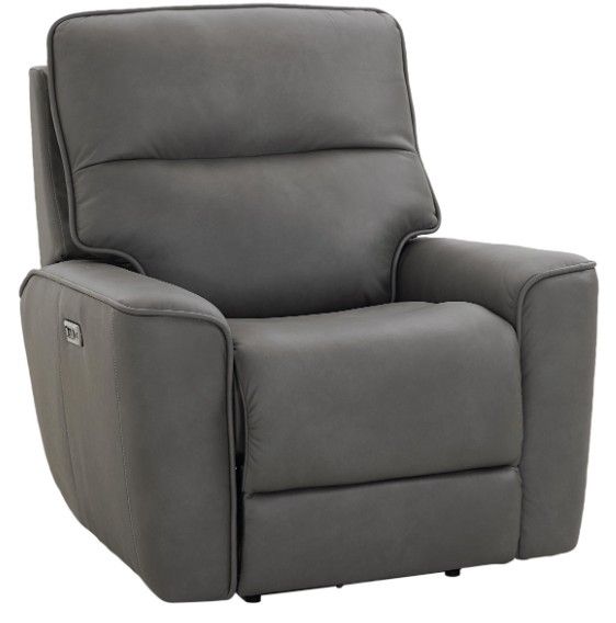 Bassett® Furniture Club Level Kenneth Gunmetal Wallsaver Power Recliner-0