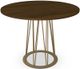 Amisco Customizable Calypso Walnut Veneer Counter Height Table with 48" Tabletop -4