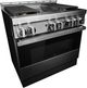 JennAir® NOIR™ 36" Stainless Steel Pro Style Gas Range-4