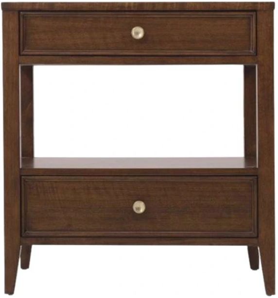 Hooker® Furniture Archives Classic Walnut 2-Drawer Nightstand-2