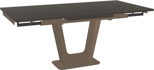 Amisco Customizable Amelia 72" Rectangular Extendable Table with 1" White Oak Veneer Top and 2 Leaves-1