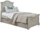 American WoodCrafters Stonebrook Light Distressed Antique Gray Full Panel Storage Bed-0