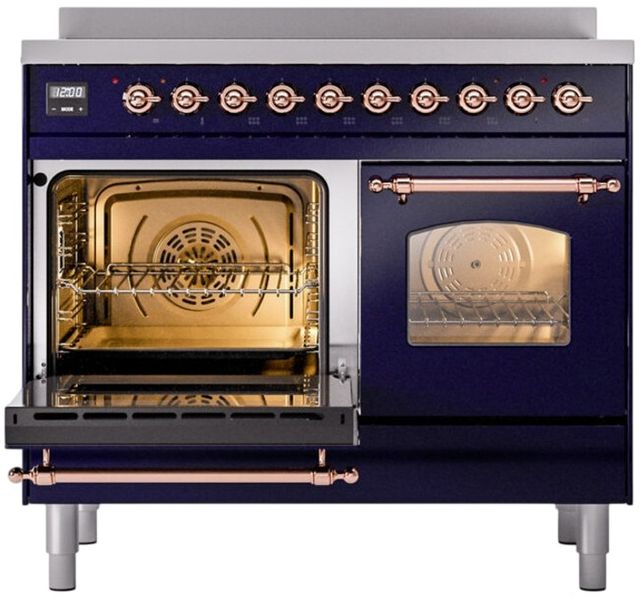 Ilve® Nostalgie II Series 40" Blue Pro Style Induction Range-2