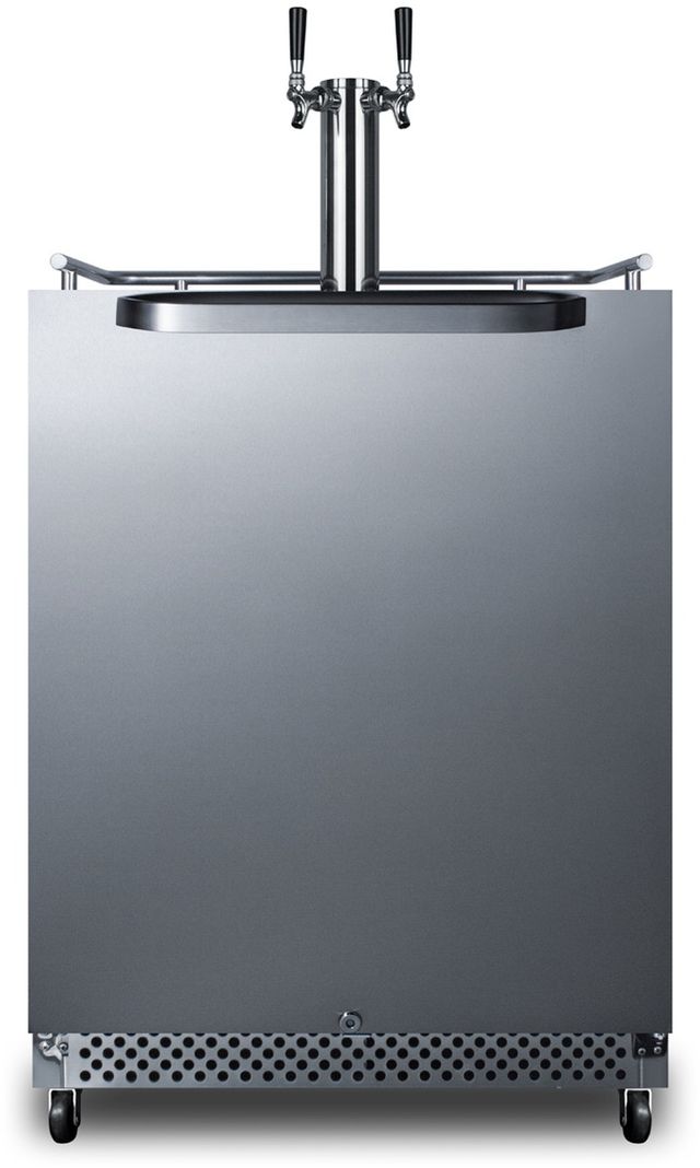 Summit® Stainless Steel Dual Cocktail Dispensing Tap Kit-2
