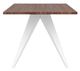 EQ3 Mesa Solid Walnut/White Rectangular Dining Table-2