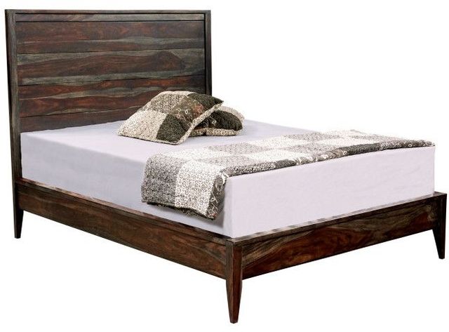 Porter International Designs Fall River Black Walnut Queen Panel Bed-0