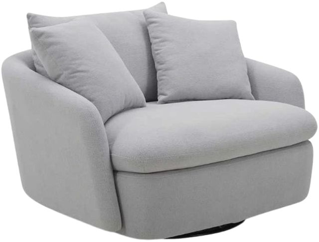 Parker House® Boomer Dove Gray Swivel Chair-0