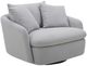 Parker House® Boomer Dove Gray Swivel Chair-0