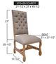 International Furniture Direct Marquez Beige/Brown Dining Chair-2
