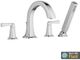 American Standard Townsend® Polished Chrome Deck Mounted Roman Tub Filler with Hand Shower-1