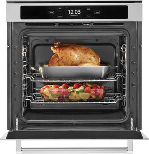 KitchenAid 24" FingerPrint Resistant Stainless Steel Single Electric Wall Oven