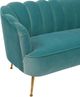 TOV Furniture Daisy Petite Sea Blue Velvet Sofa-3