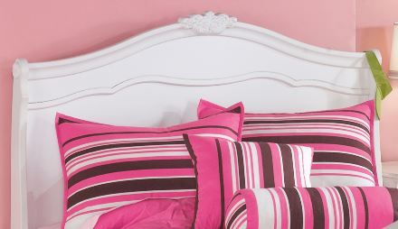 Signature Design by Ashley® Exquisite 5-Piece White Youth Full Sleigh Headboard Set-1