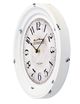 YHD Distressed White Circular Iron Wall Clock-2