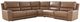 Signature Design by Ashley® Silverbrooke 5-Piece Caramel L-Shape Power Reclining Sectional-0