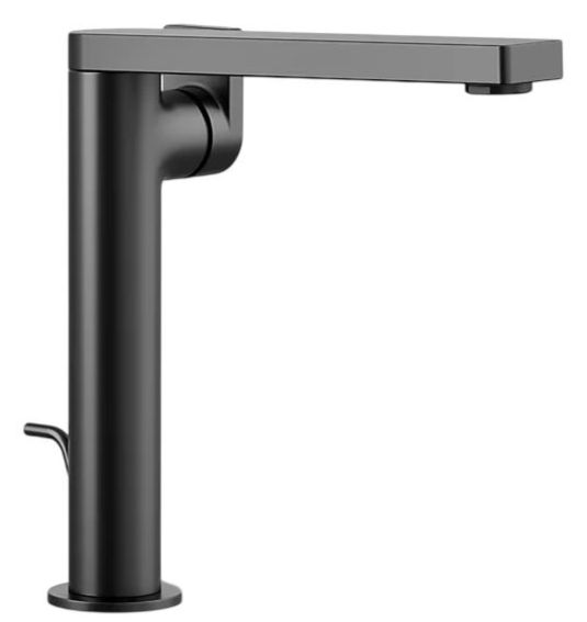 KOHLER® Composed® Matte Black Tall Single-Handle Bathroom Sink Faucet with Lever Handle-0