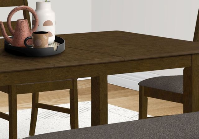 Monarch Specialties Inc. Brown 72" Dining Table With Extension-0