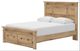 Signature Design by Ashley® Makidern Tan Queen Panel Storage Bed-3