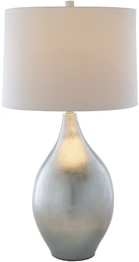 Surya Moonstruck Silver/White Lamp-1