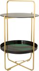 TOV Furniture Enamel Black/Green Side Table-2