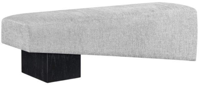 Meridian Furniture Alora Gray/Black Upholstered Bench-0